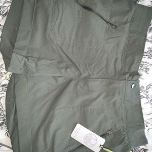 Green Athletic material shorts
